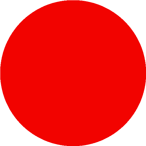 Ski Trail Rating Symbol Red Circle Red Sticker