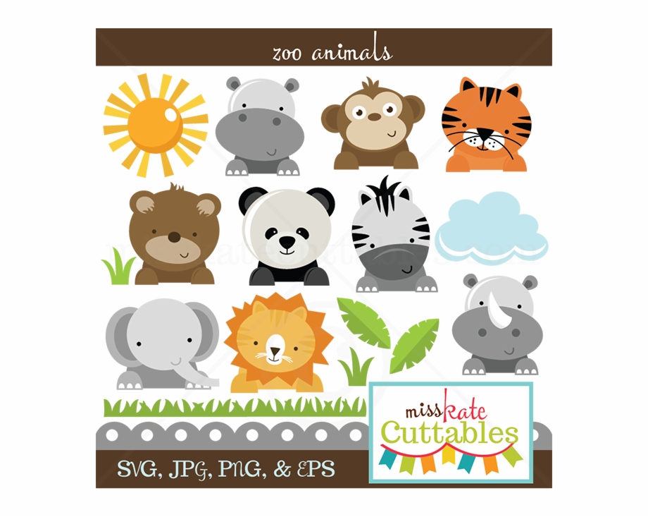 Zoo Animals Svg Cut Files For Scrapbooking Zoo