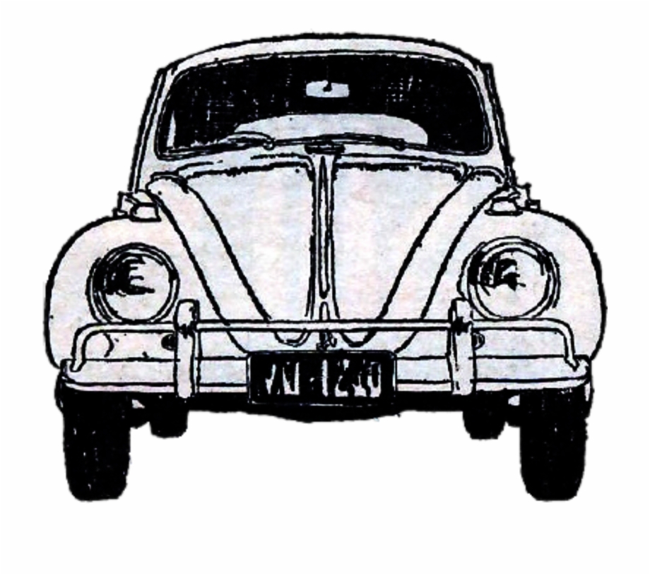 Vintage Car Watercolor Beetle Bug 1321085 Imagem De