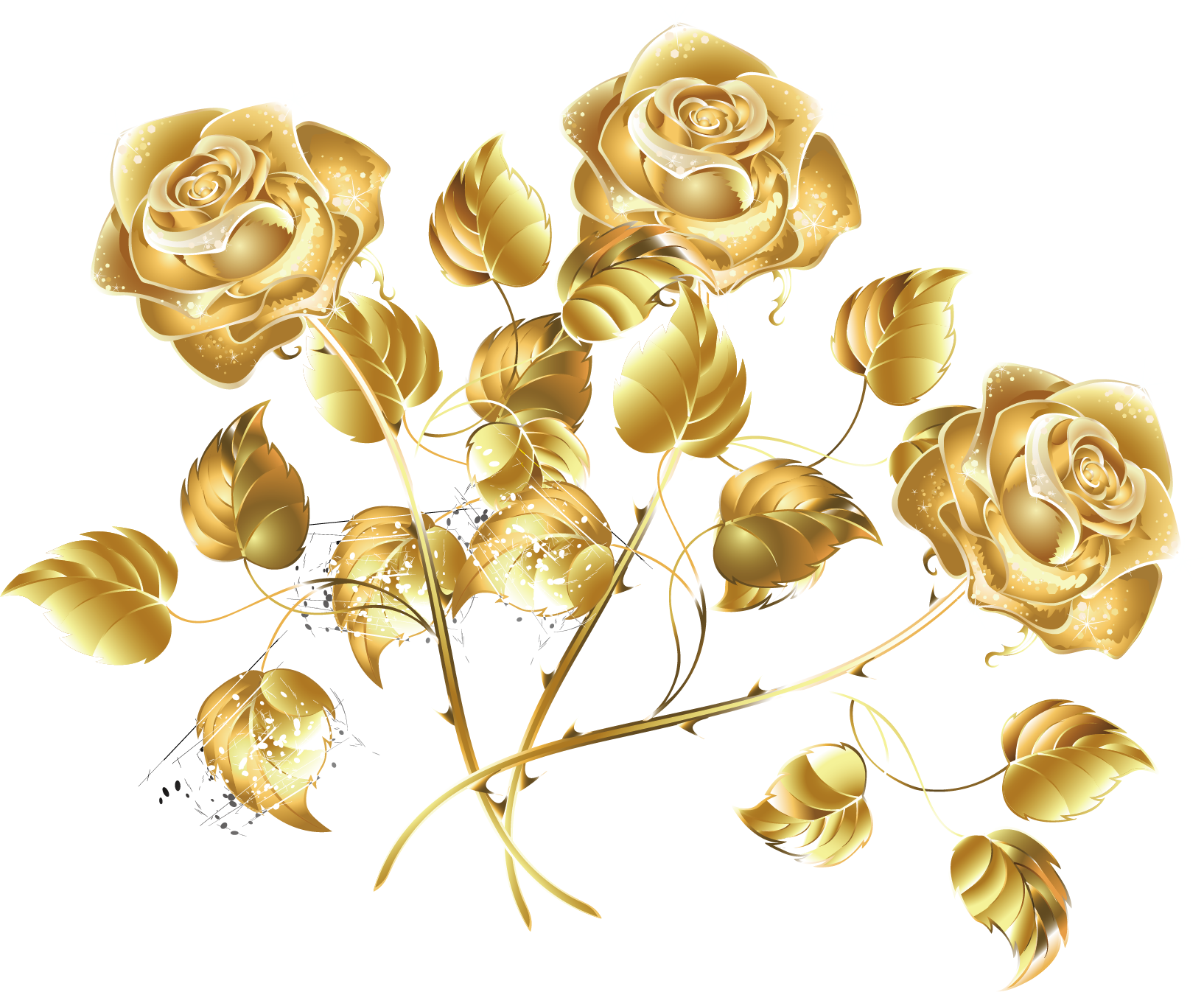 Black And Gold Flower Png / Download transparent gold flower png for ...