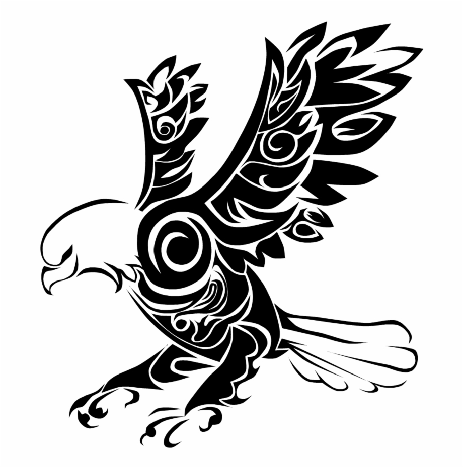 Easy Tattoo Designs Native American Eagle Tribal