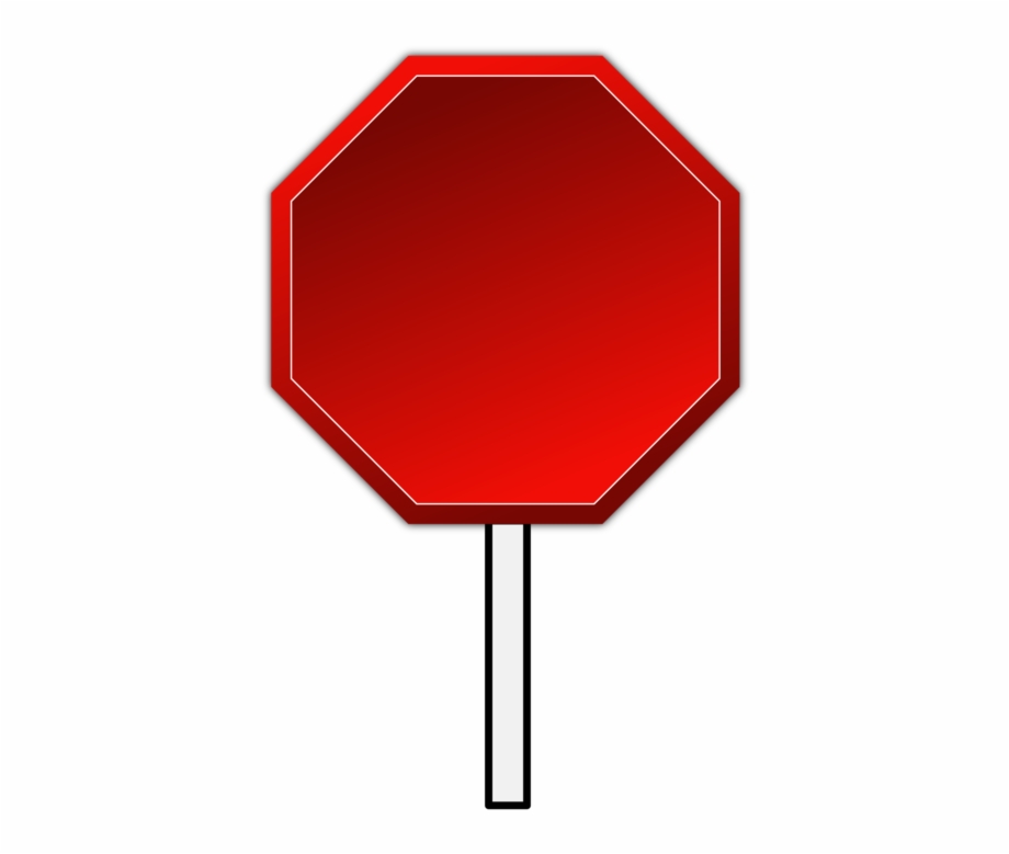 blank stop sign no background