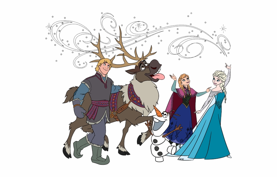 Sven Anna Elsa Disney Frozen Christmas Printable Card