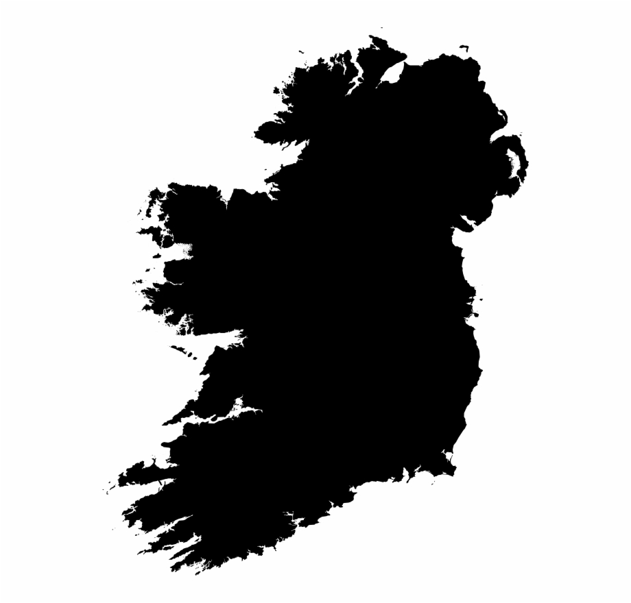 Clipart Ireland Silhouette Png Map Of Ireland