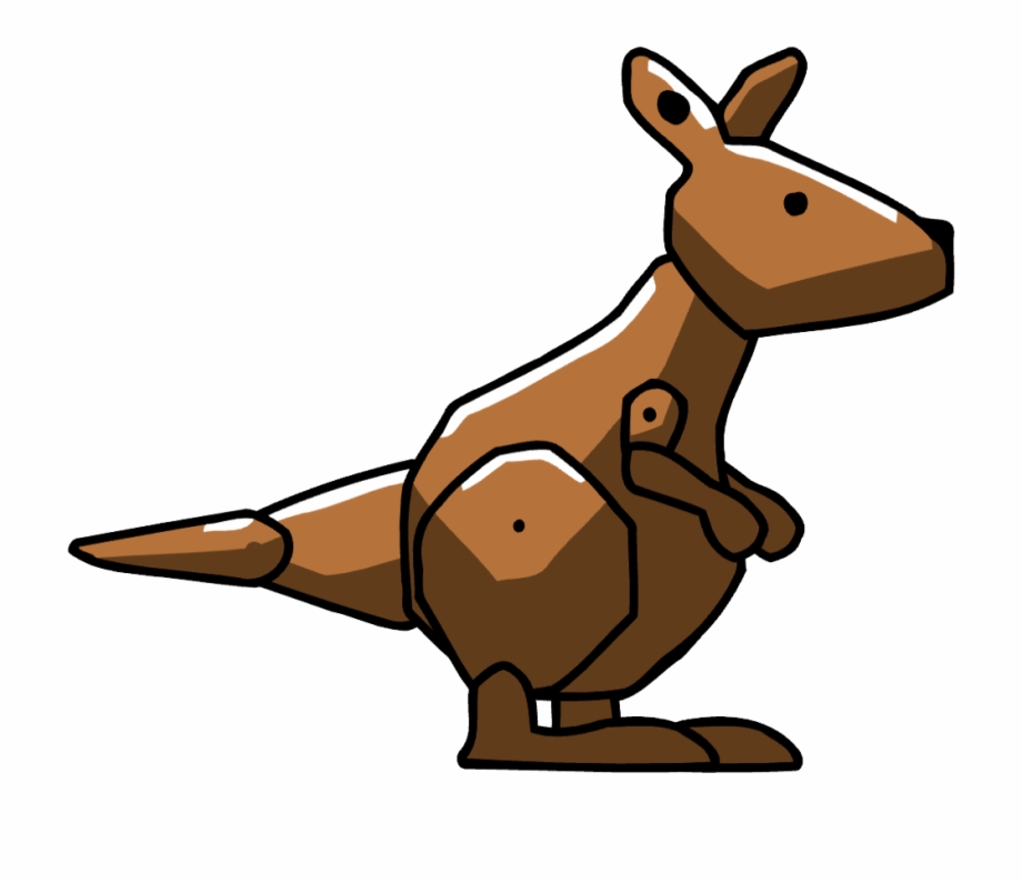 Kangaroo Clipart Brown Cartoon