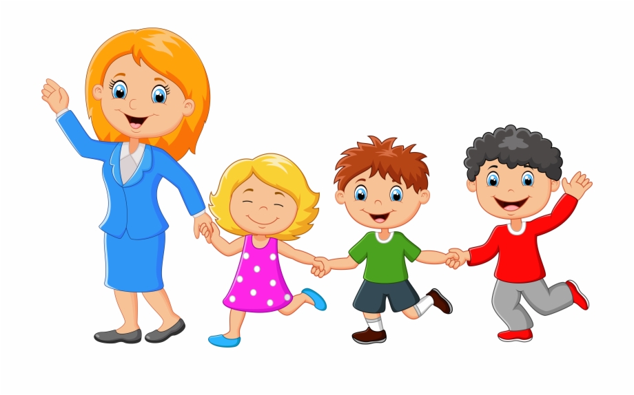 Families Clipart Back Cartoon Single Parent Family