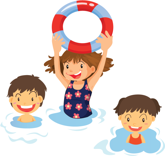 Family Clipart Swim Kids Swimming Png