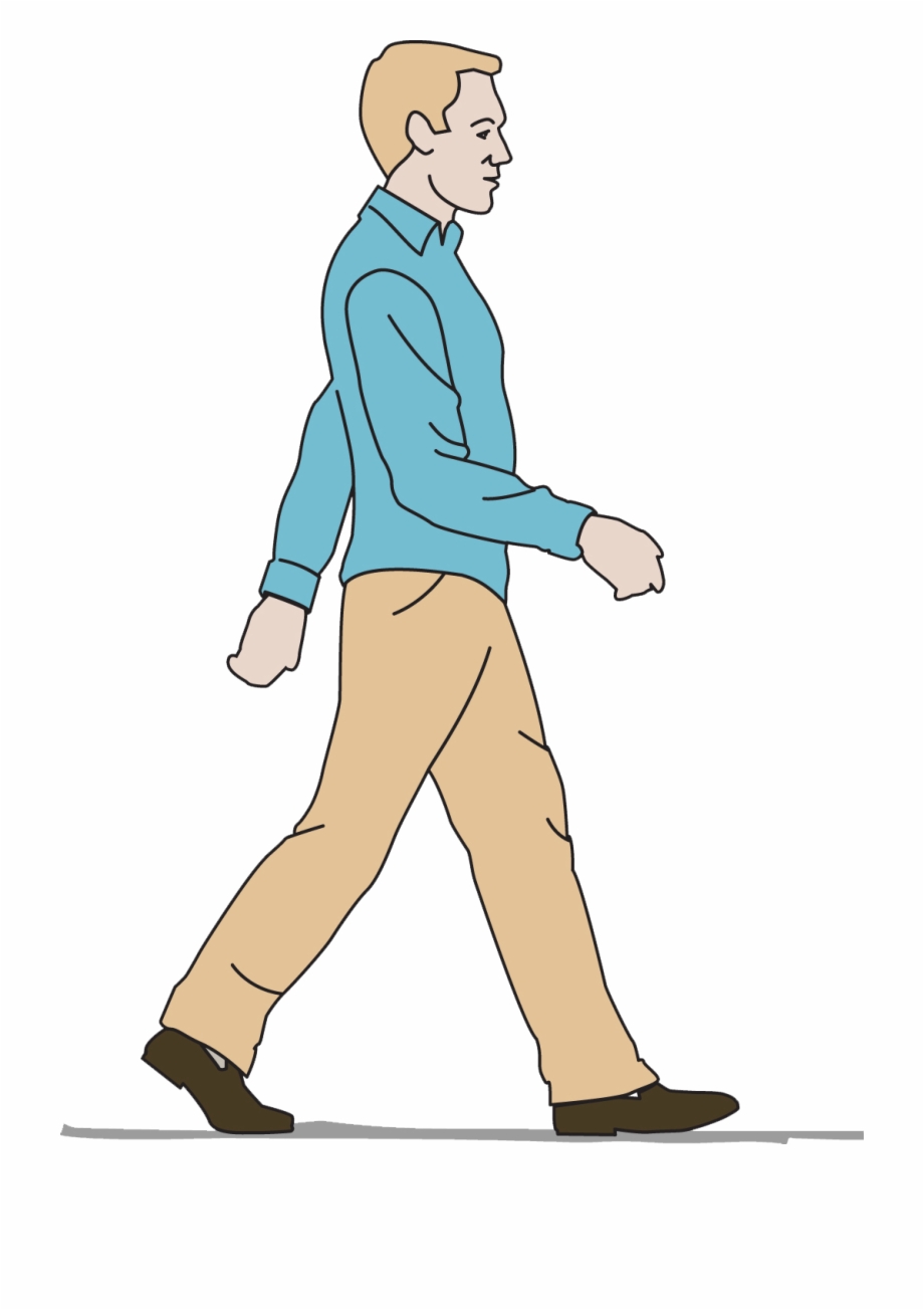 Enter Cartoon Guy Walking Png