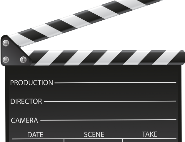 Clapperboard Clipart Movie Production Clapboard Png