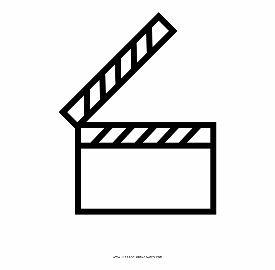Clapperboard Coloring Page Clapper Board Coloring Pages