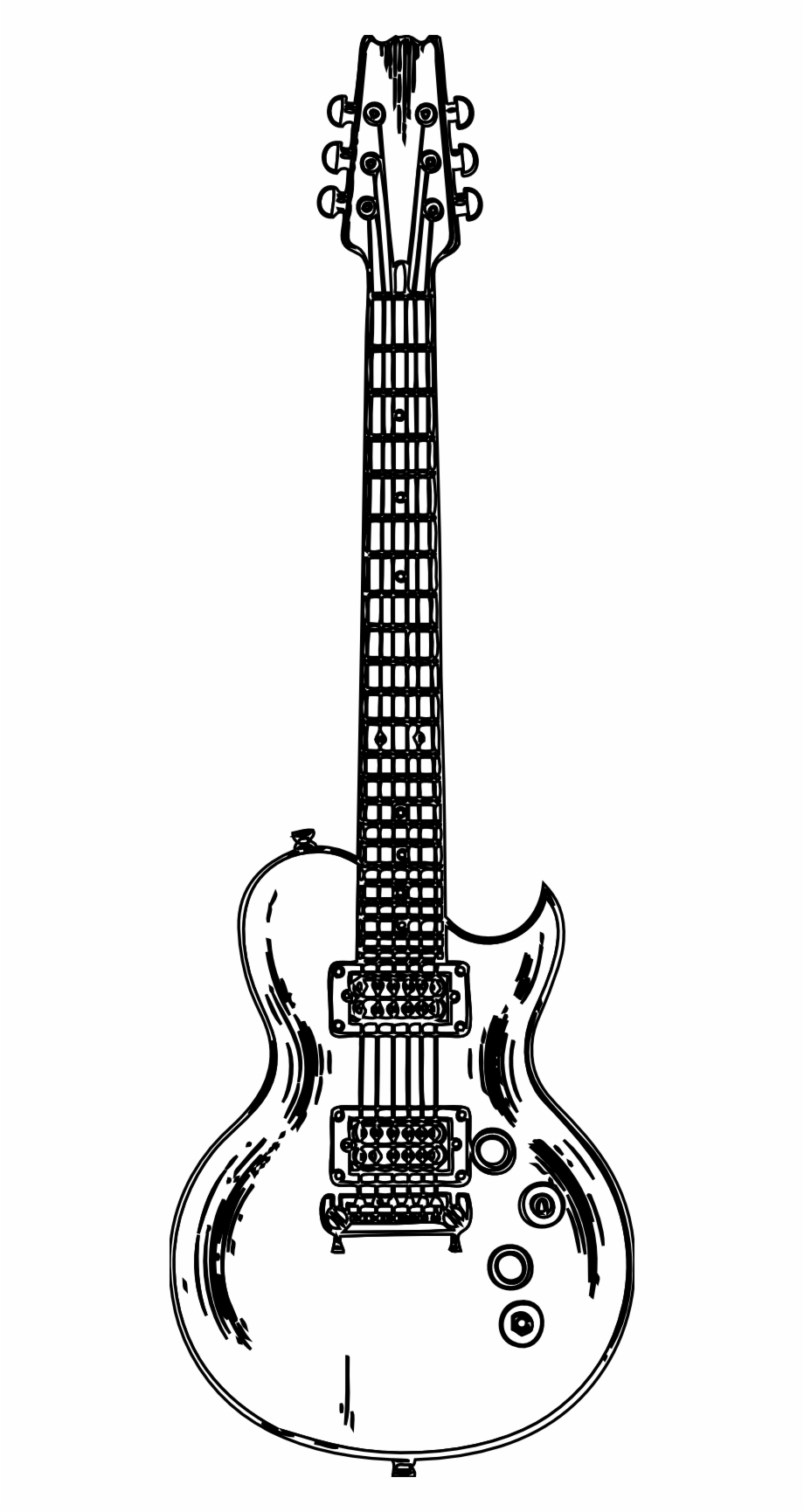 Guitar Black And White Guitar Clipart Black And