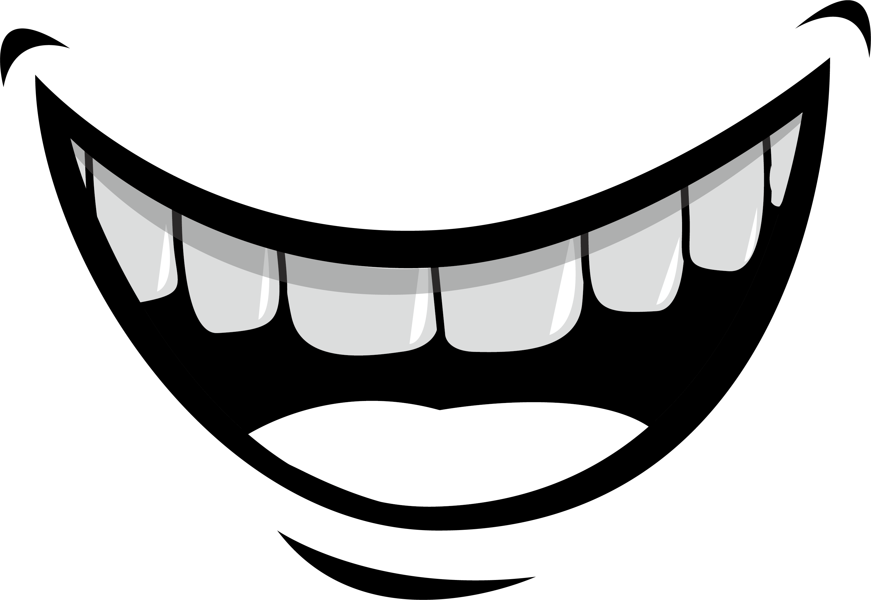 Lip Mouth Eye Logo Graphics Smile Clip Art Black And White Illustration ...