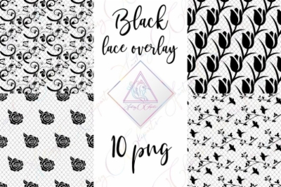 Black Lace Pattern Png