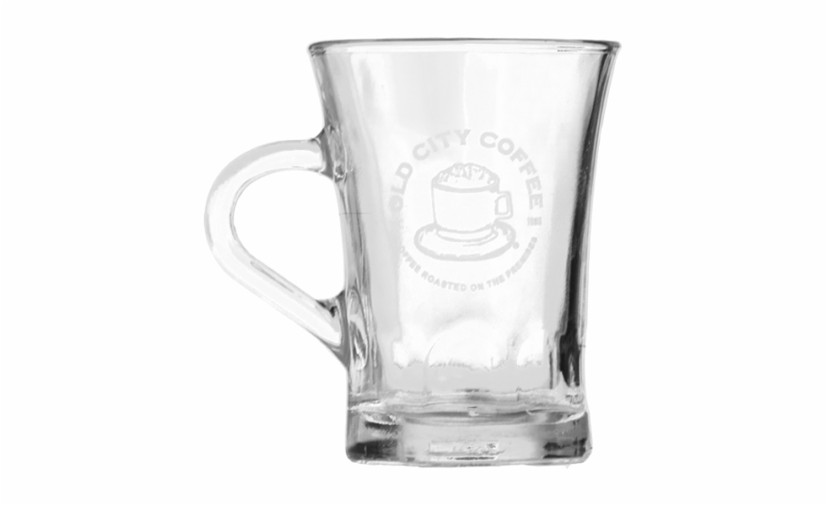 Etched Glass Mug Beer Stein