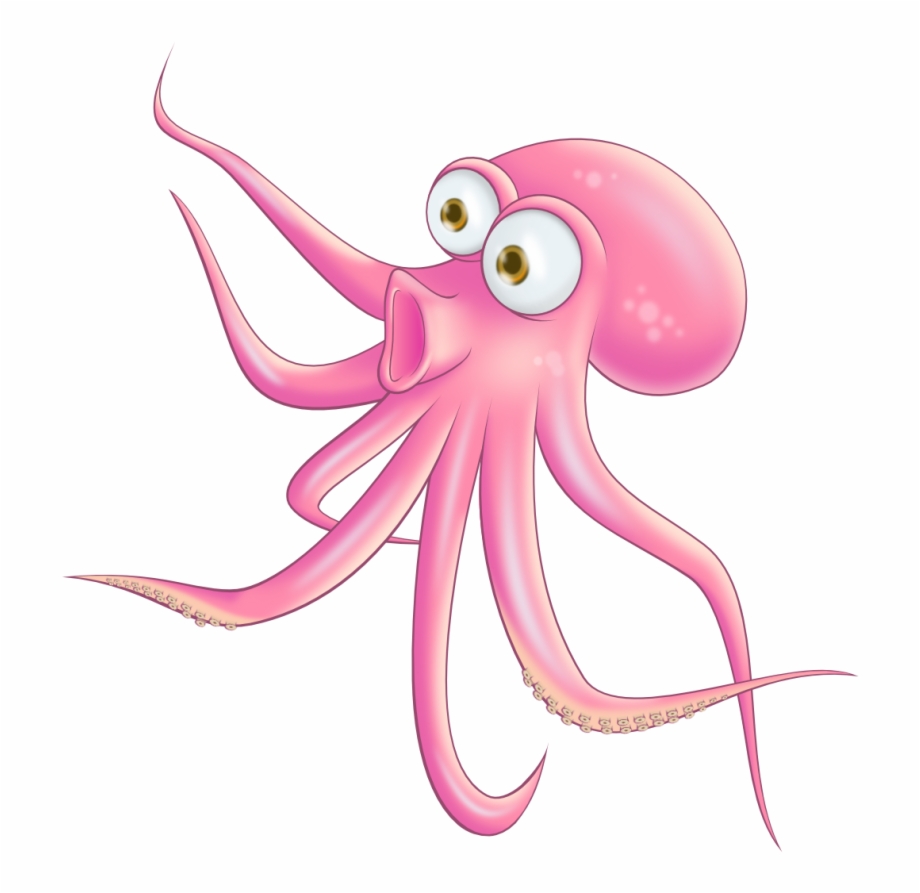 Free Surprised Octopus Clip Art Surprised Cartoon Octopus