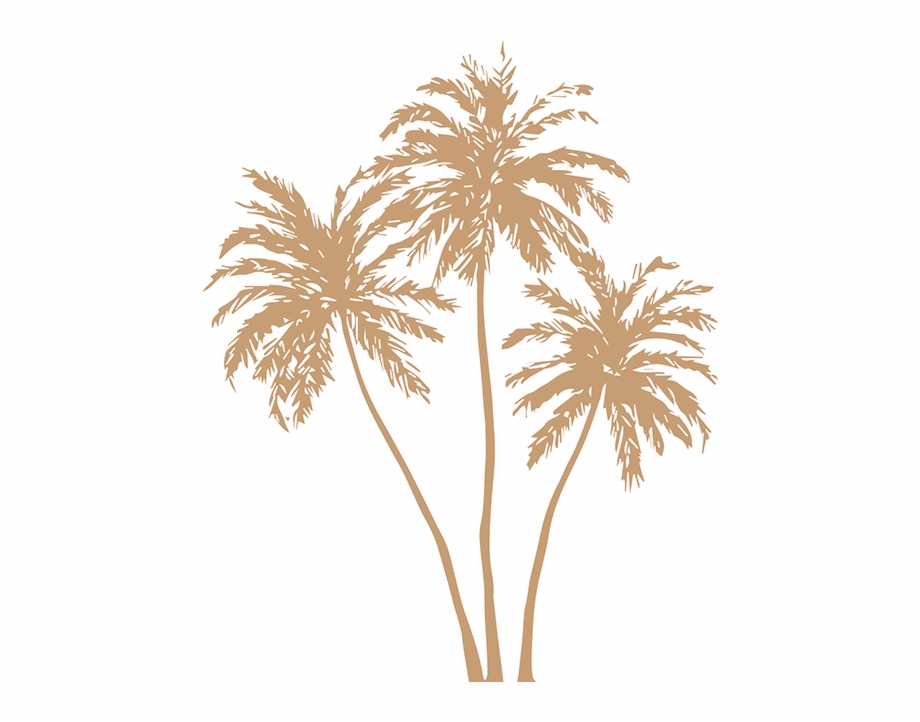 Gold Transparent Palm Tree Gold Palm Leaf Png