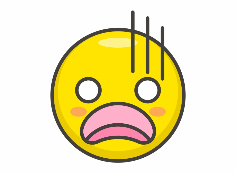 Scared face emoticon. 24347621 PNG