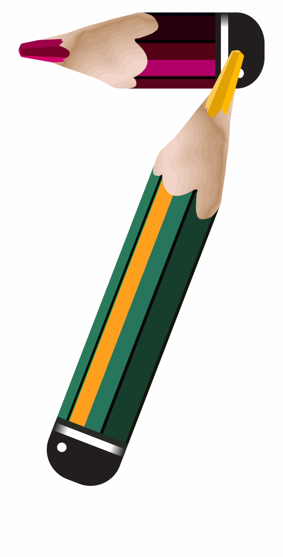 Pencils Clipart Number Pencil Numbers Clipart