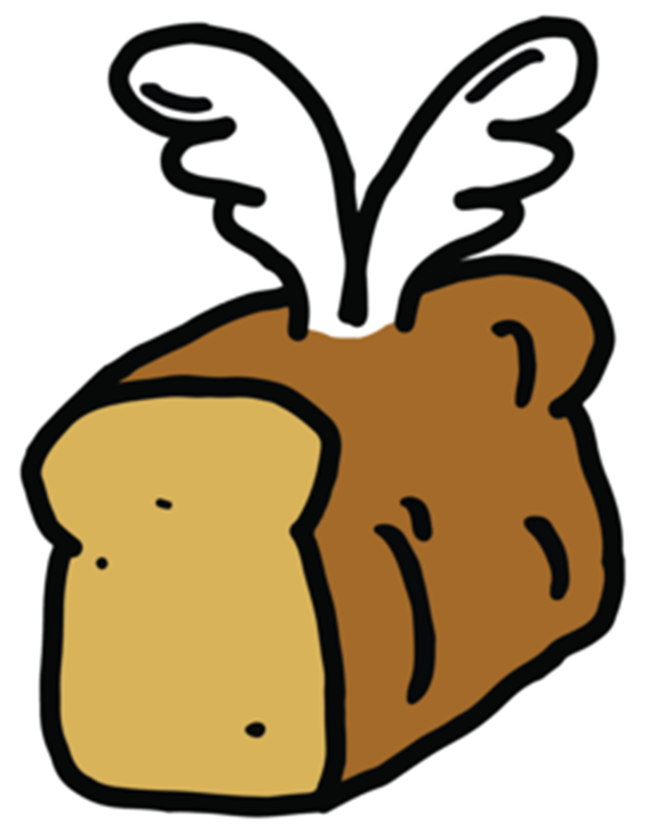 Og Loaf Sticker Fat Flying Bread Brand
