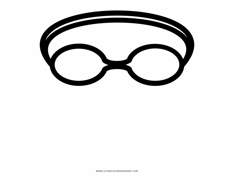 Swimming Goggles Coloring Page Draw Swimming Goggles
