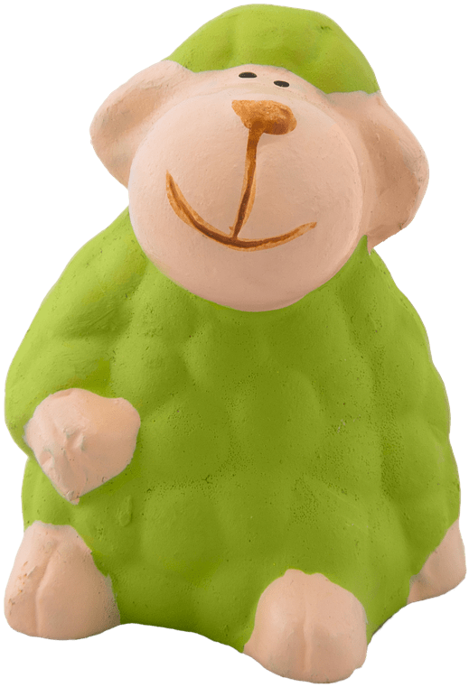 Download Green Terracotta Sheep Transparent Png Stuffed Toy