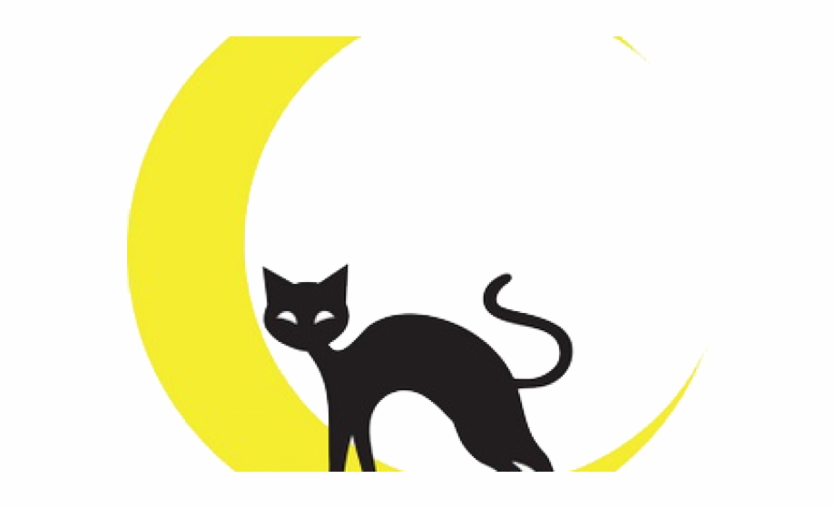 Pagan Clipart Wiccan Black Cat Silhouette
