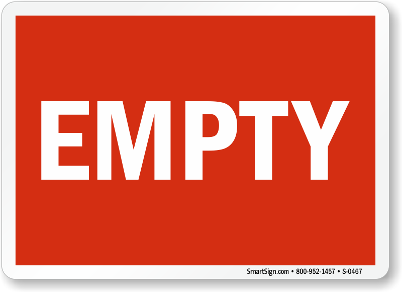 Empty Sign Png