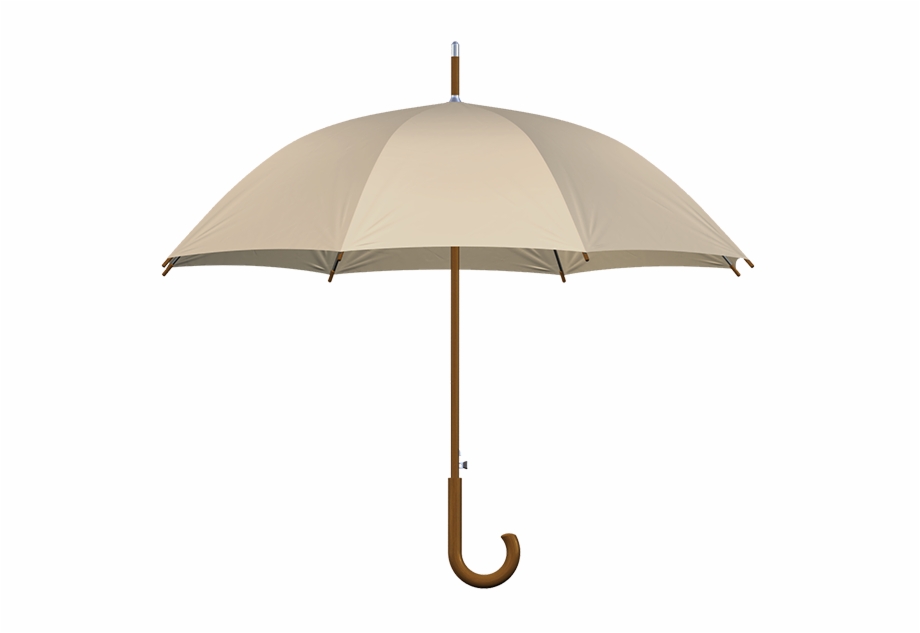 Wood Umbrella Khaki Umbrella