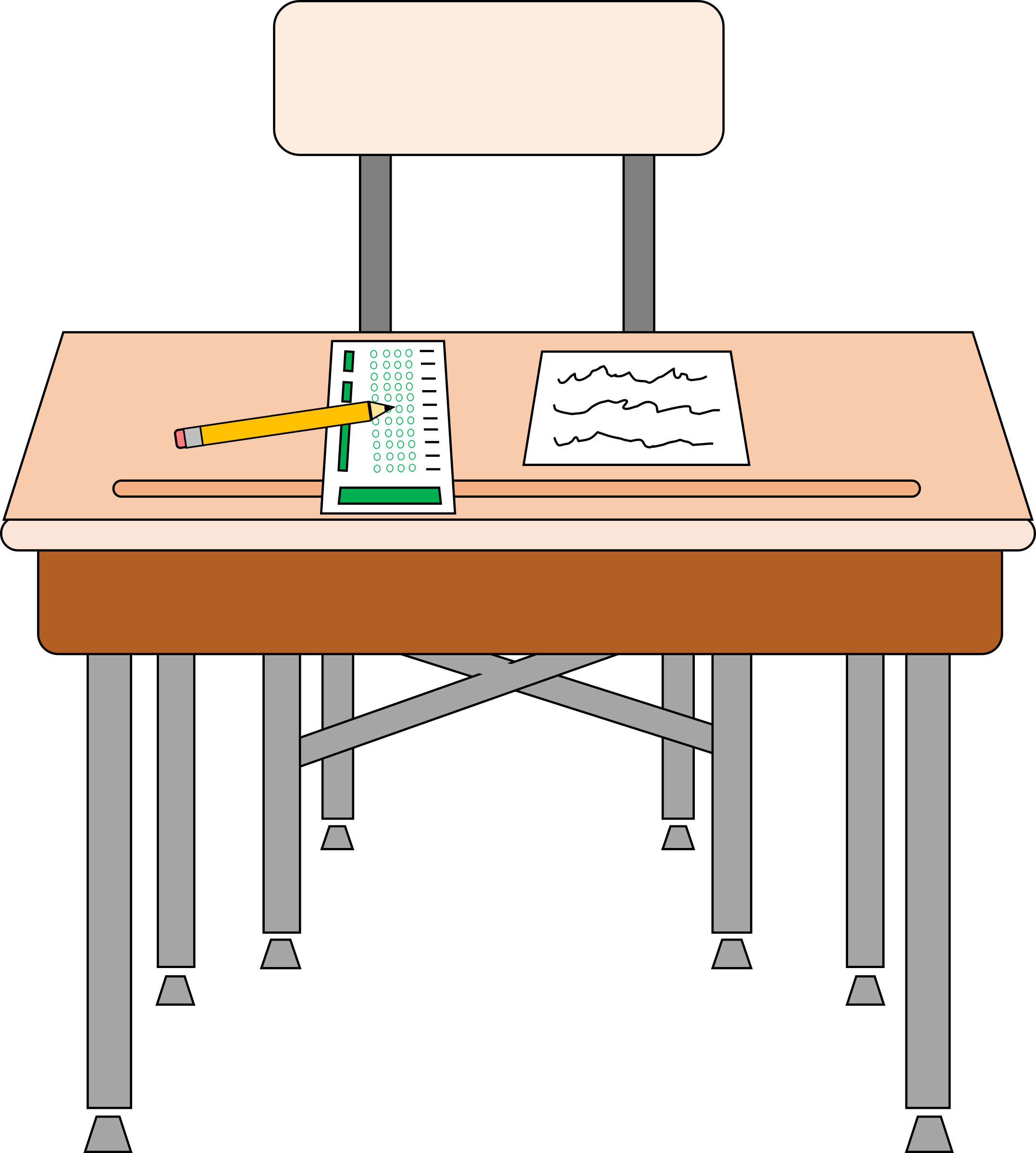 School Table And Chair Clipart 19 Desk Image