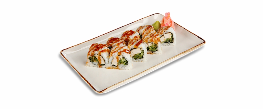 Cherry Blossom Sushi Roll Transparent Background