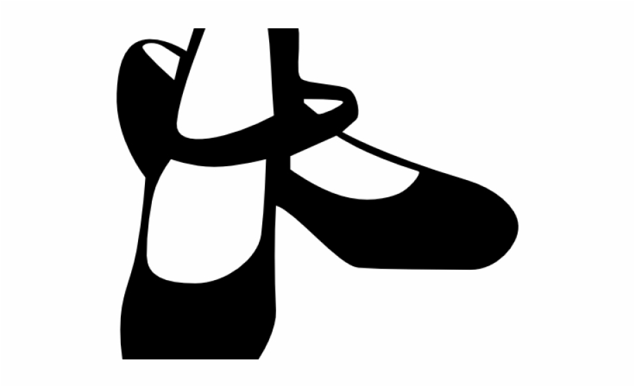 Dance Shoes Clipart Black And White
