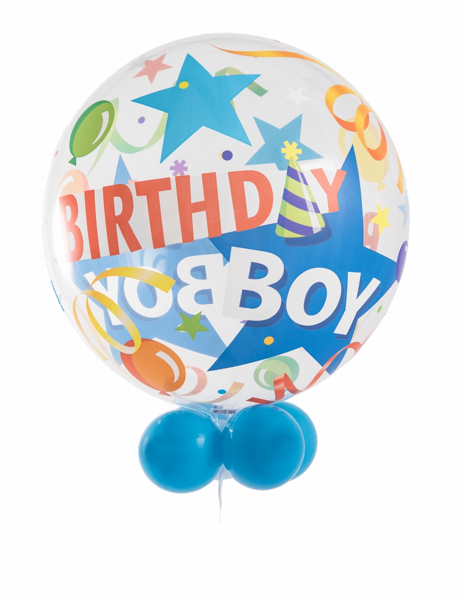 Birthday Boy Party Hat Bubble Balloon With Balloon