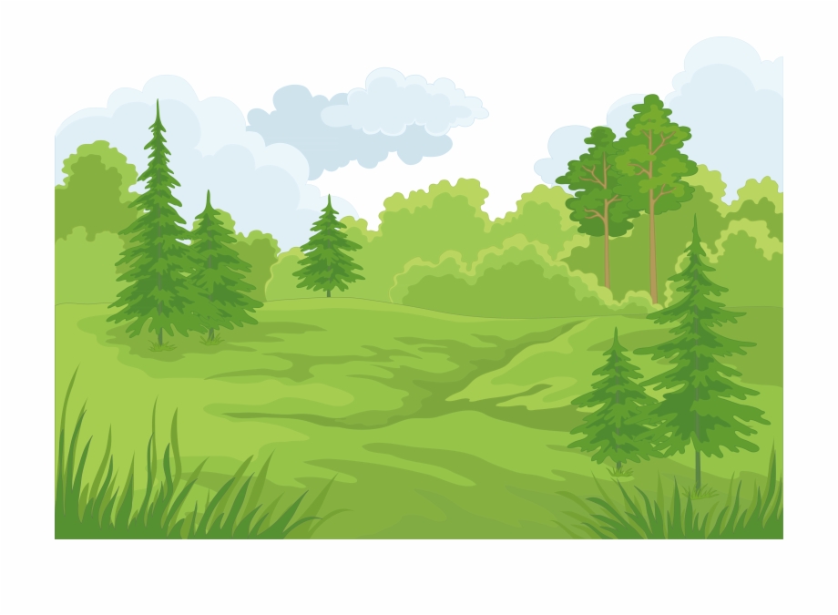 Forest Cartoon Landscape Clip Art Transparent Forest Clipart