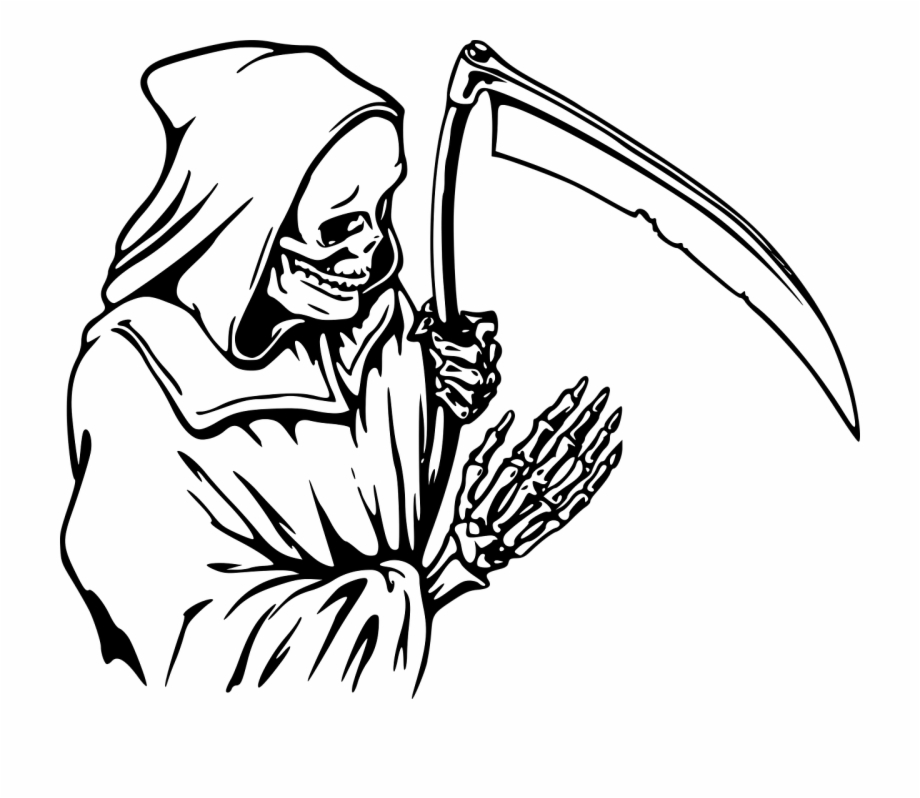 Free Grim Reaper Clipart Black And White, Download Free Grim Reaper ...
