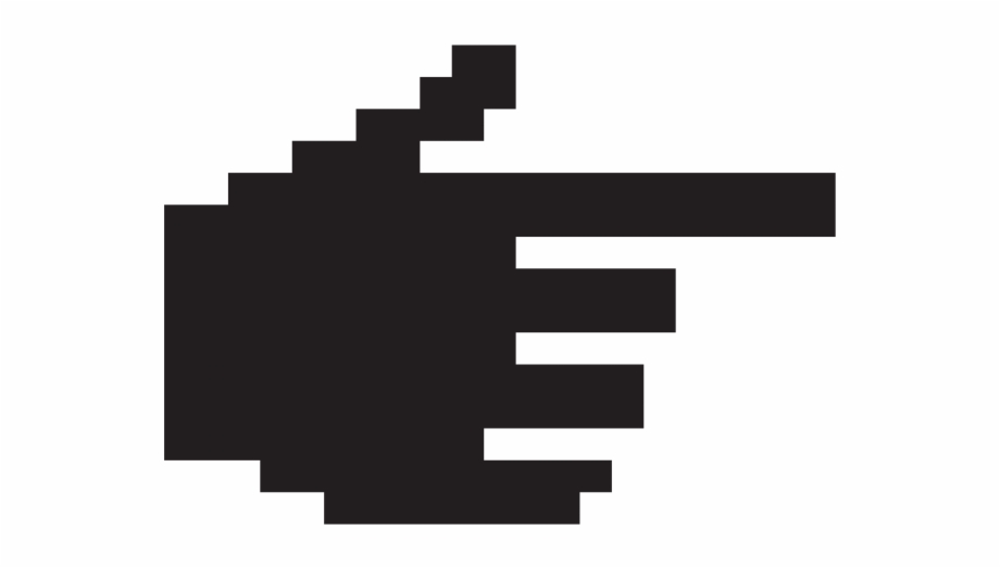 Cursor Pixel Hand Png Transparent Icon Sign