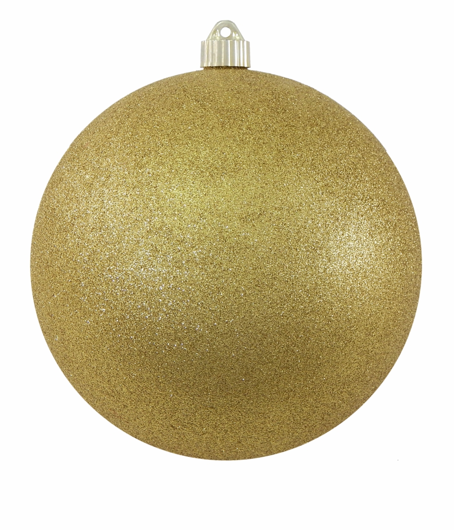 Christmas By Krebs Large Christmas Ornaments Gold Glitter