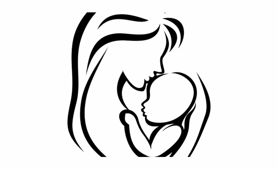 Mother And Baby Clipart African American Drawing Mom