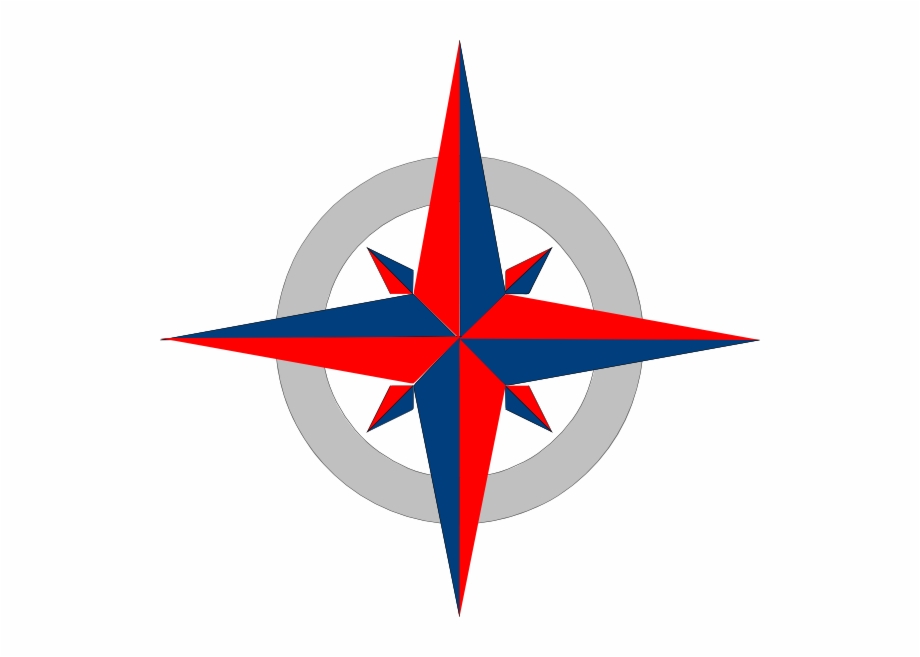 Compass Red And Blue