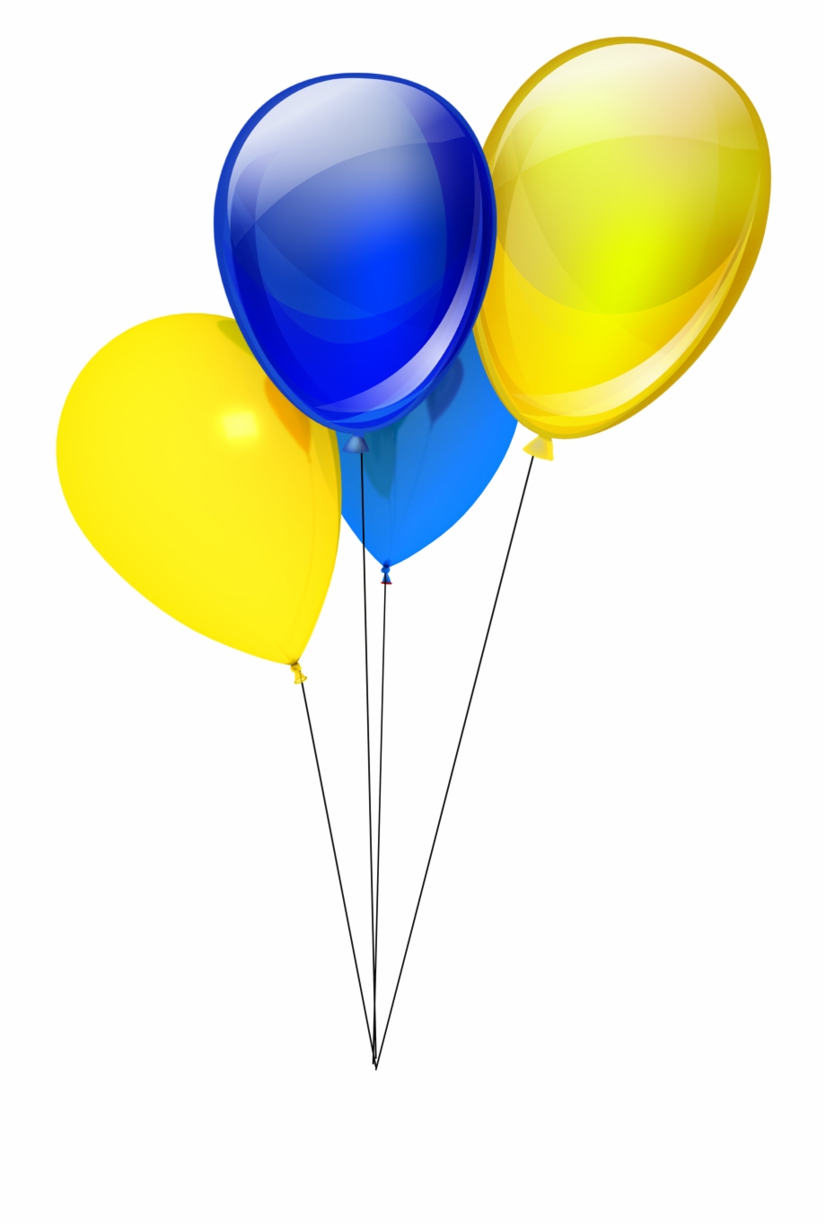 Contact Blue And Gold Balloons Png