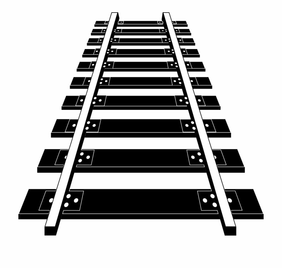 Railroad Crossing Clip Art Black And White