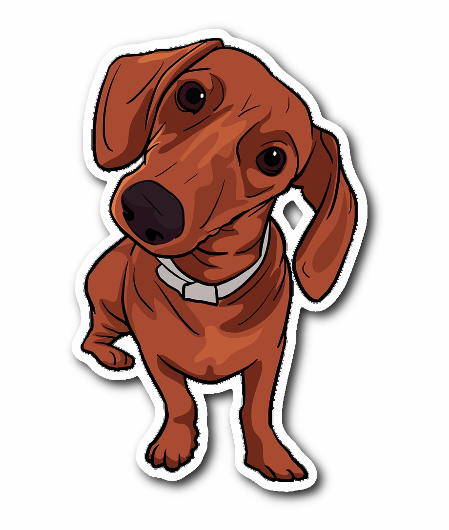 Dachshund Sticker Funny Gift For Cute Dog Lovers