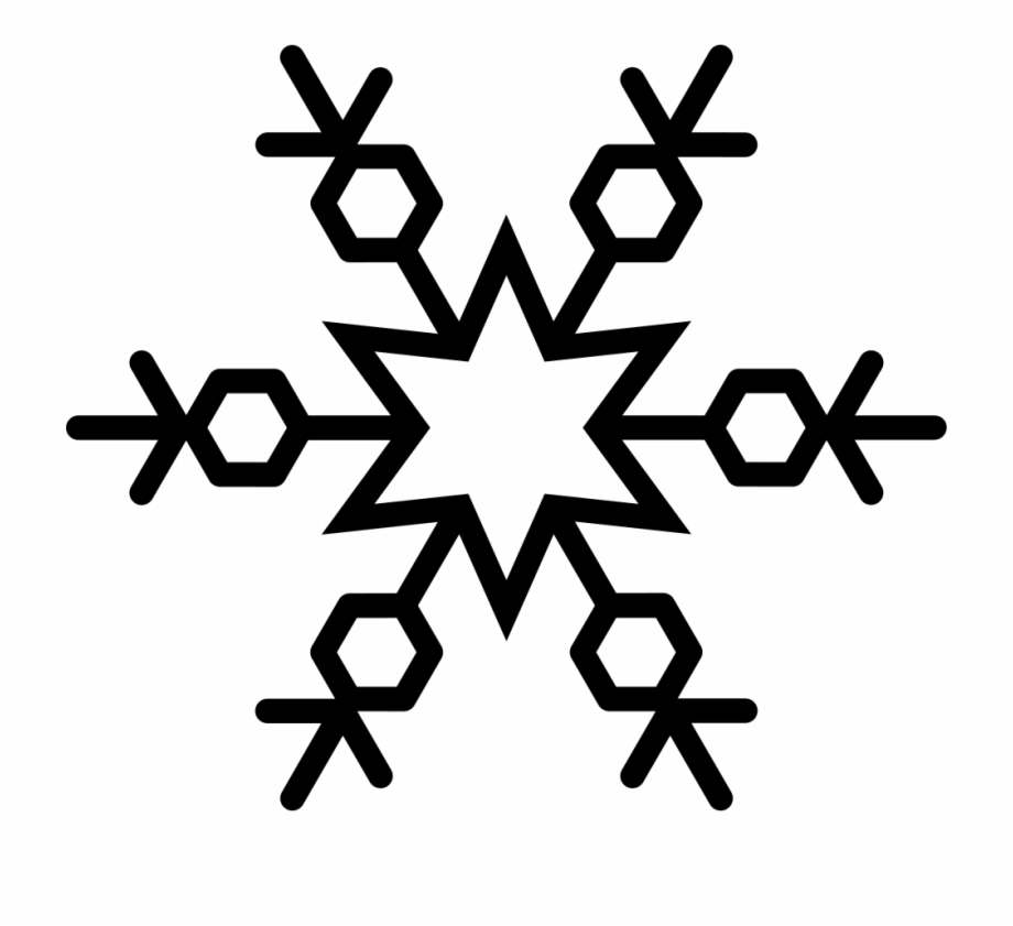 line art snowflake icon
