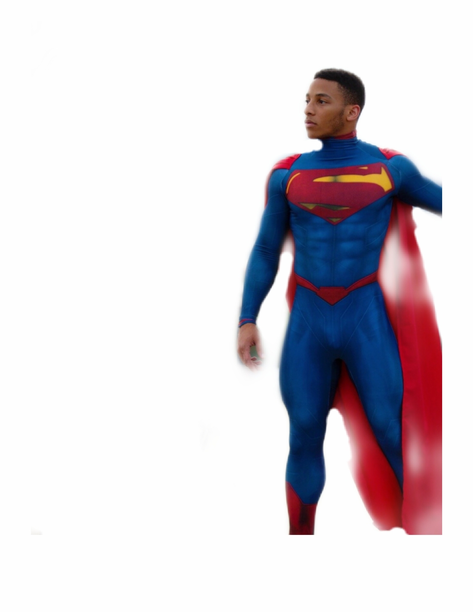 Superhero Superman Red Blue Cape Tights Superman