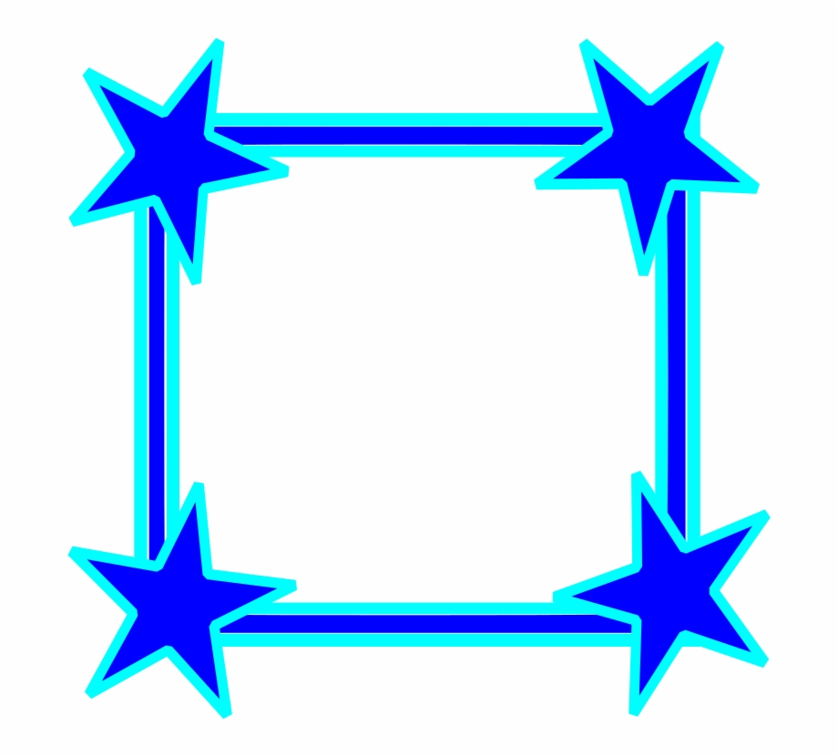 Blue Star Frame Png Download Star Frames