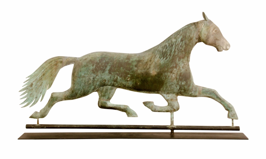 Jewell Made This Running Horse Weathervane From Bronze