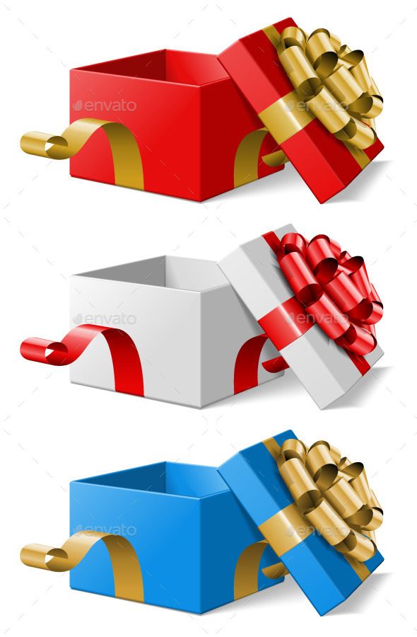 open christmas box png
