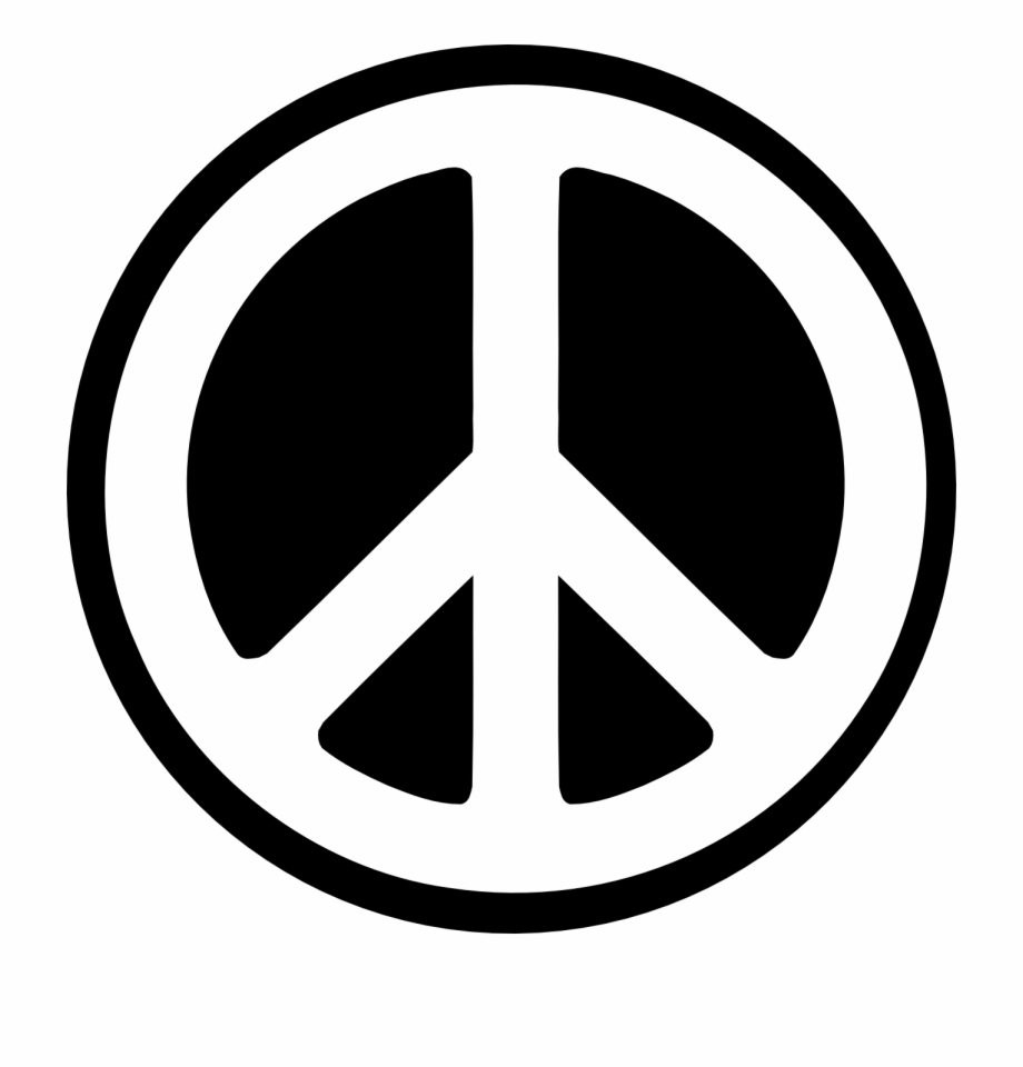 Peace Cliparts White And Black Logo