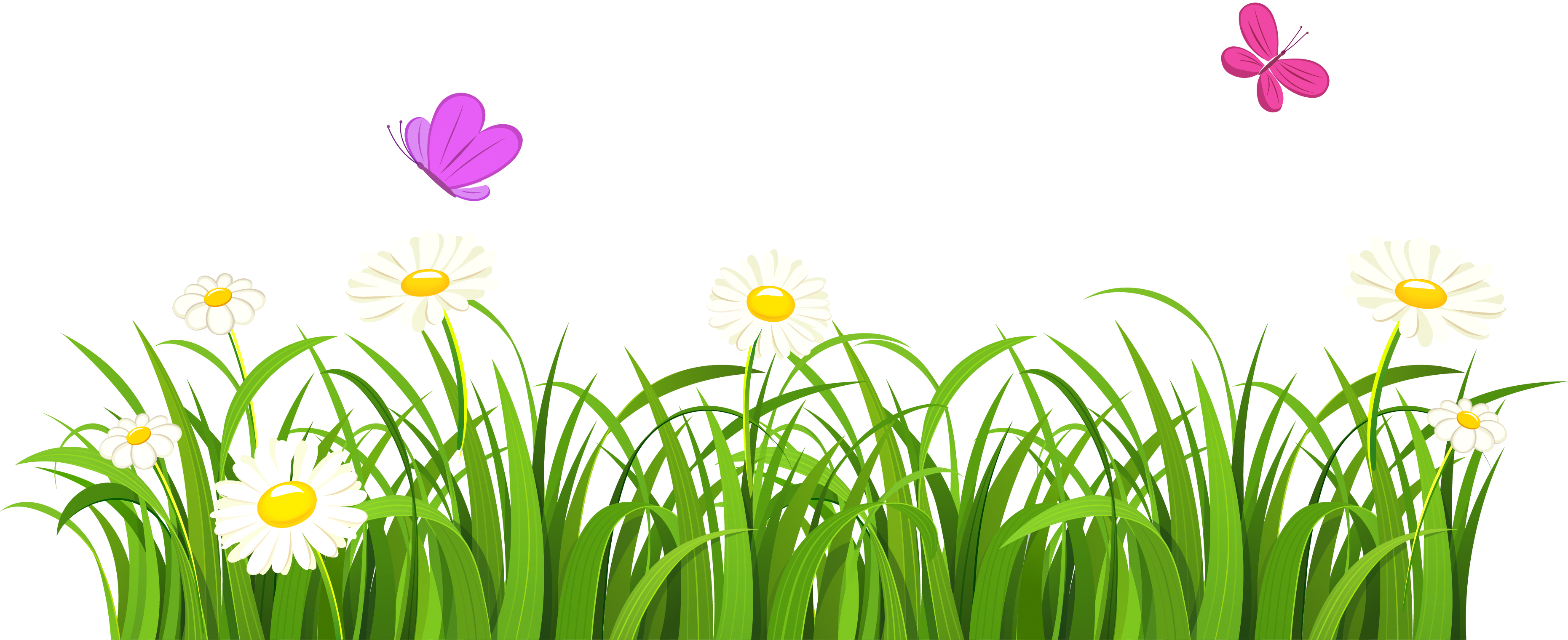 Grass Background Clipart Grass And Flowers Clipart