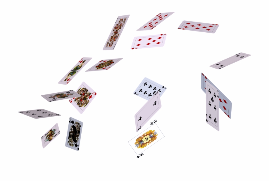 flying playing cards png
