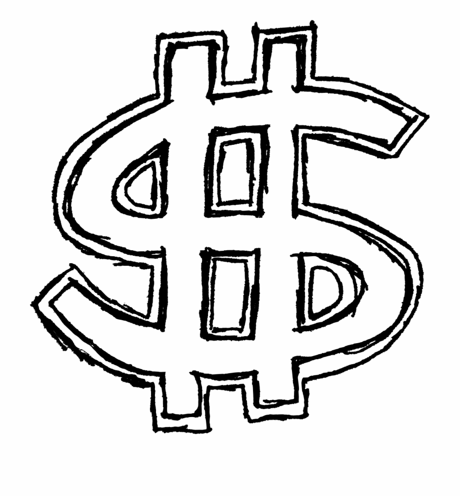 money symbol drawing